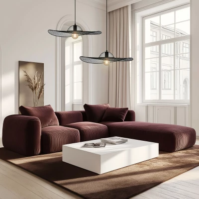 Závěsné designové osvětlení DECO - 1xE27, 40W, černé
