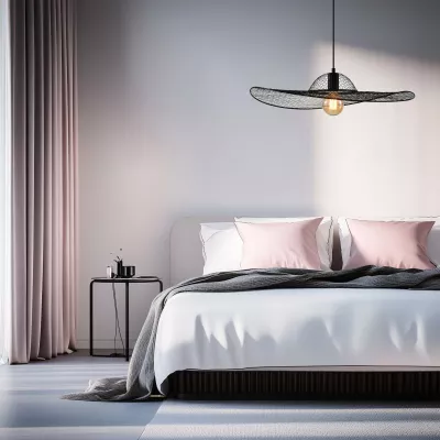 Závěsné designové osvětlení DECO - 1xE27, 40W, černé