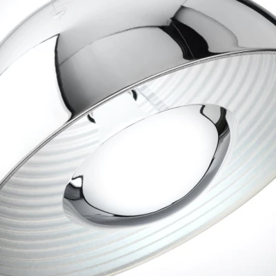 Závěsné kovové světlo DORADA - 1xE27, 60W, 40cm, kulaté, chromované