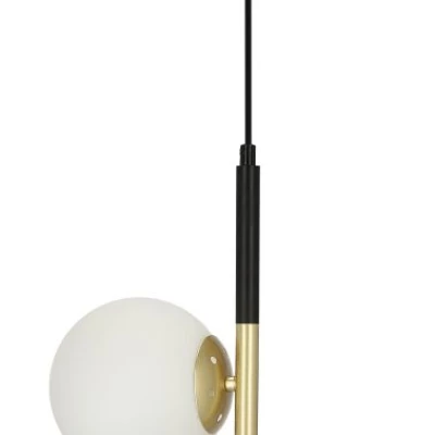 Moderní závěsné osvětlení DUO - 3xE14, 15W, zlaté / bílé