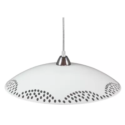 Moderní závěsné osvětlení EFEX - 1xE27, 60W, chromované / bílé