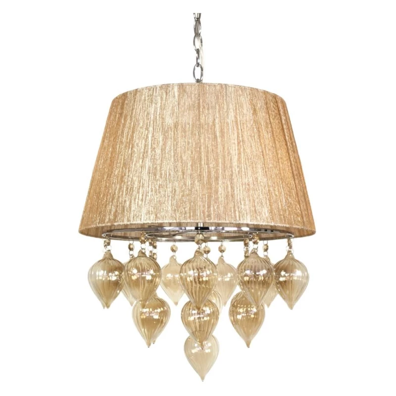 Závěsné moderní osvětlení ELISSA - 3xE14, 40W, šedobéžové