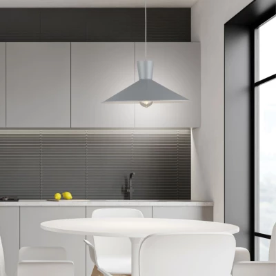 Kovové závěsné osvětlení ELISTA - 1xE27, 60W, šedé