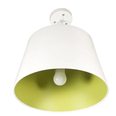 Kovové závěsné osvětlení ENYO - 1xE27, 60W, bílé / zelené