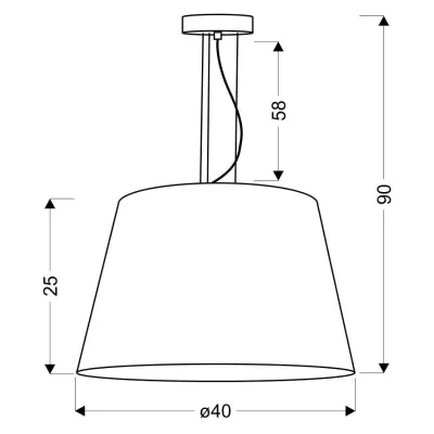 Kovové závěsné osvětlení ENYO - 1xE27, 60W, bílé / zelené