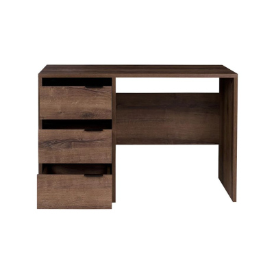 VÝPRODEJ - Psací stůl se šuplíky DOON - dub monastery / černý lesk