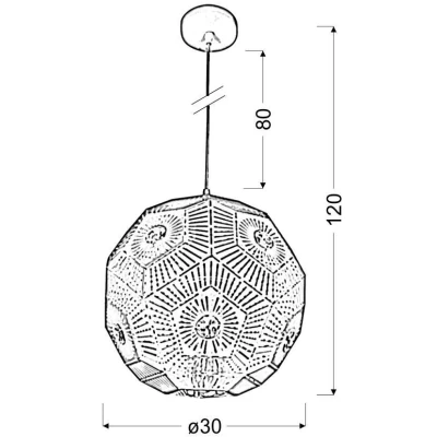 Závěsné designové osvětlení EUPHORIA - 1xE27, 40W, černé