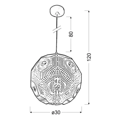 Závěsné designové osvětlení EUPHORIA - 1xE27, 40W, bílé