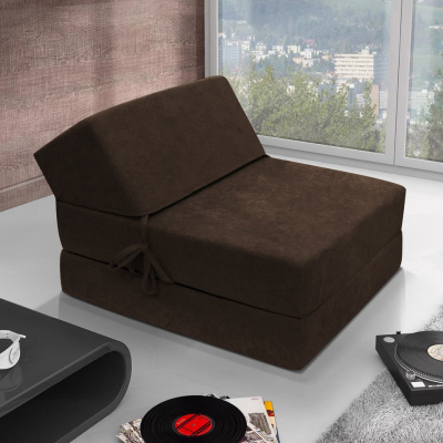 VÝPRODEJ - Rozkládací křeslo OTTO - hnědé 1