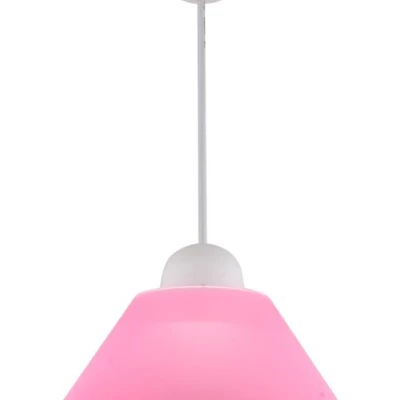 Závěsné osvětlení FAMA - 1xE27, 60W, bílé / růžové