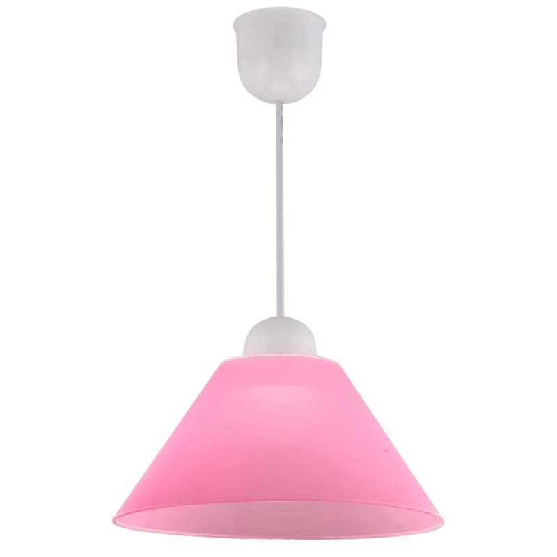 Závěsné osvětlení FAMA - 1xE27, 60W, bílé / růžové