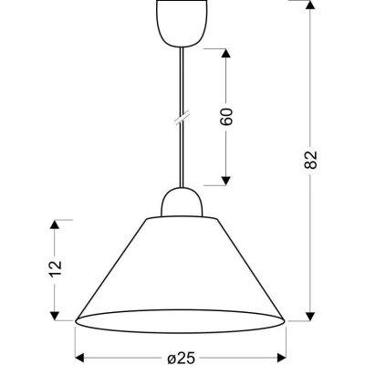 Závěsné osvětlení FAMA - 1xE27, 60W, bílé / růžové