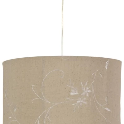 Závěsné osvětlení FARM - 1xE27, 60W, bílé / tmavé béžové