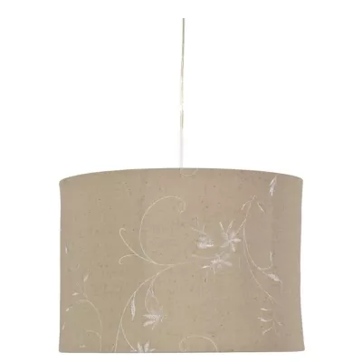 Závěsné osvětlení FARM - 1xE27, 60W, bílé / tmavé béžové