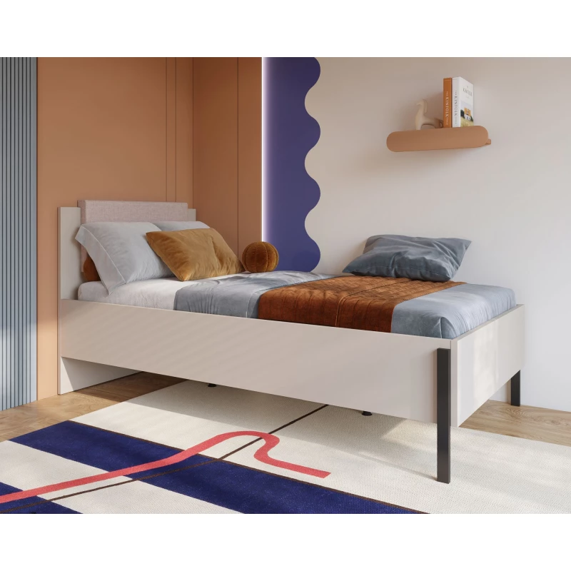 Jednolůžková postel 100x200 ADIS S - kašmír