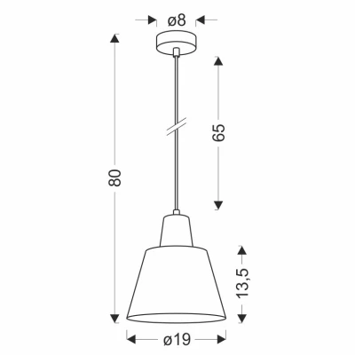 Kovové závěsné svítidlo FARO - 1xE27, 40W, zelené