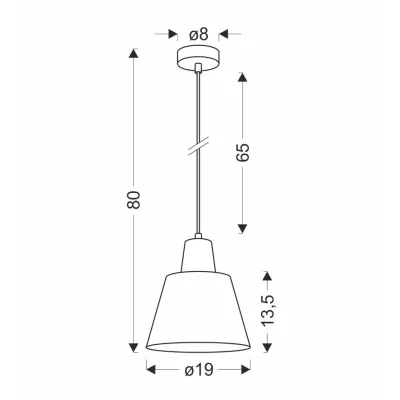 Kovové závěsné svítidlo FARO - 1xE27, 40W, zelené