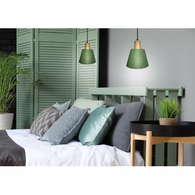 Kovové závěsné svítidlo FARO - 1xE27, 40W, zelené