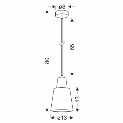 Kovové závěsné světlo FARO - 1xE27, 40W, růžové