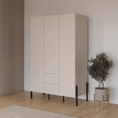 Vysoká šatní skříň 139 cm ADIS S - kašmír