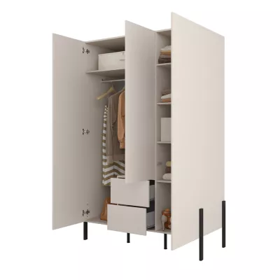 Vysoká šatní skříň 139 cm ADIS S - kašmír