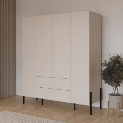 Velká šatní skříň 184 cm ADIS S - kašmír