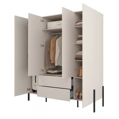 Velká šatní skříň 184 cm ADIS S - kašmír