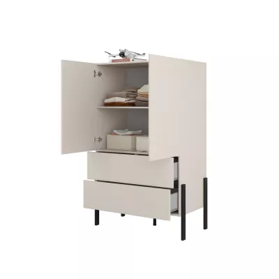 Nízká policová skříň 94 cm se šuplíky ADIS S - kašmír