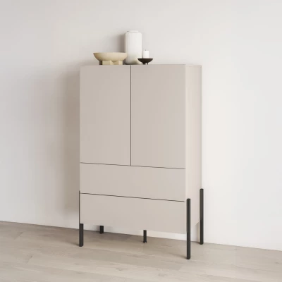 Nízká policová skříň 94 cm se šuplíky ADIS S - kašmír