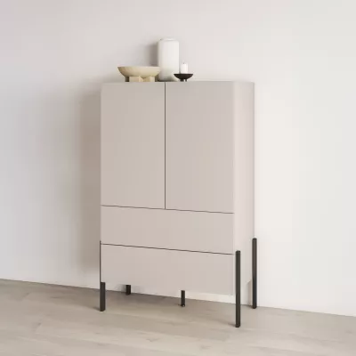 Nízká policová skříň 94 cm se šuplíky ADIS S - kašmír