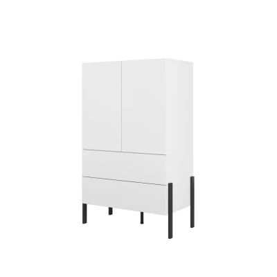 Nízká skříň 94 cm ADIS se šuplíky - bílá