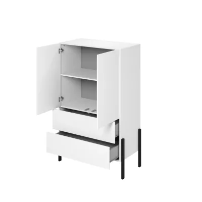 Nízká skříň 94 cm ADIS se šuplíky - bílá