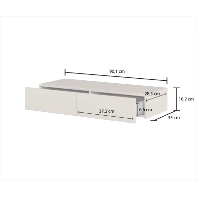 Závěsný toaletní stolek ADIS S - kašmír