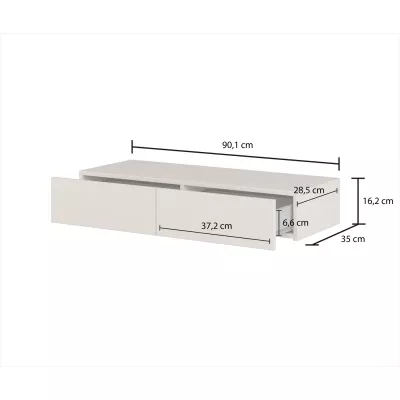 Závěsný toaletní stolek ADIS S - kašmír