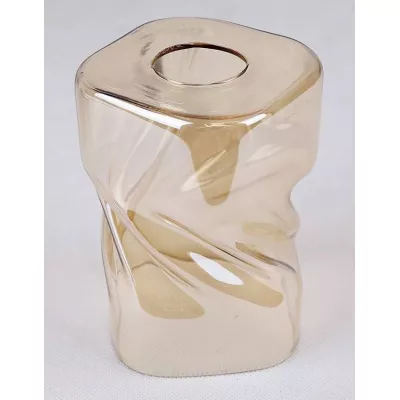 Závěsné moderní osvětlení FELIS - 3xE27, 60W, černé / jantarové sklo