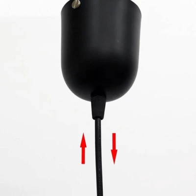 Moderní závěsné osvětlení FELIS - 1xE27, 60W, černé / jantarové sklo