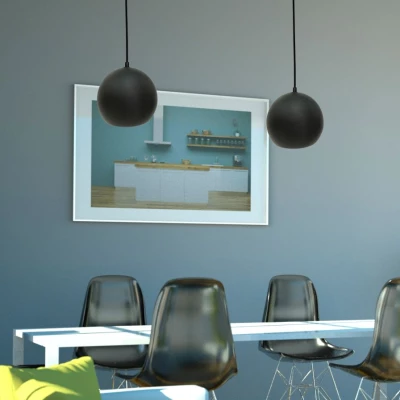 Moderní závěsné osvětlení FLEN 1 - 1xE27, 40W, hnědé