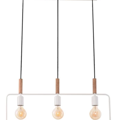 Závěsné světlo ve skandinávském stylu nad jídelní stůl FRAME - 3xE27, 60W, bílé