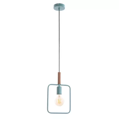 Závěsné osvětlení ve skandinávském stylu FRAME - 1xE27, 60W, modré