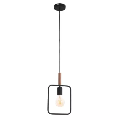 Závěsné osvětlení ve skandinávském stylu FRAME - 1xE27, 60W, černé