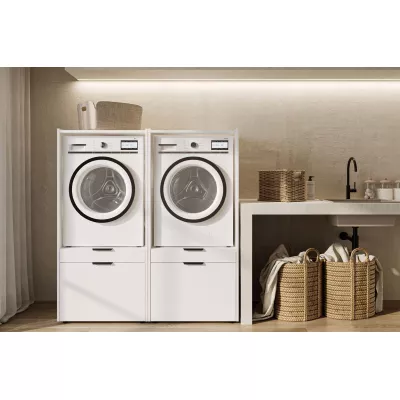 Koupelnová skříňka na pračku BRISEIDA - bílá