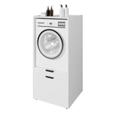 Koupelnová skříňka na pračku BRISEIDA - bílá