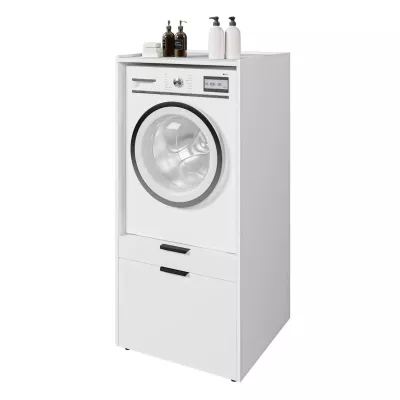 Koupelnová skříňka na pračku BRISEIDA - bílá