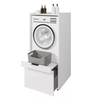 Koupelnová skříňka na pračku BRISEIDA - bílá