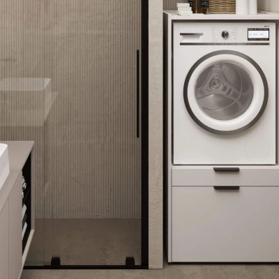 Koupelnová skříňka na pračku BRISEIDA - kašmír