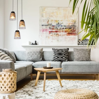 Moderní závěsné světlo FRESNO - 3xE27, 60W, černé / zlaté / čiré