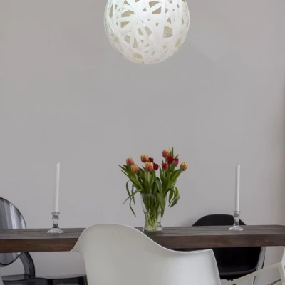 Moderní závěsné osvětlení FRIDA - 1xE27, 60W, bílé