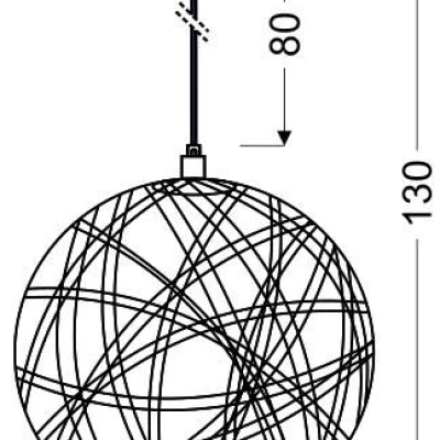 Moderní závěsné osvětlení FRIDA - 1xE27, 60W, bílé