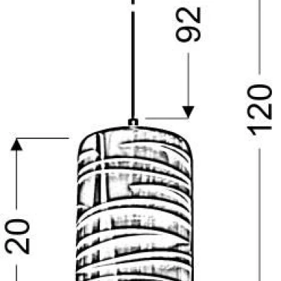 Závěsné designové osvětlení s 3D efektem GALACTIC - 1xE27, 60W, vícebarevné
