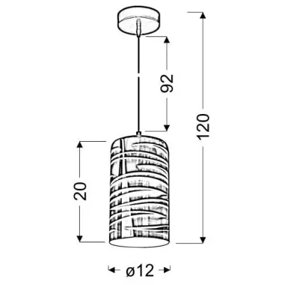 Závěsné designové osvětlení s 3D efektem GALACTIC - 1xE27, 60W, vícebarevné